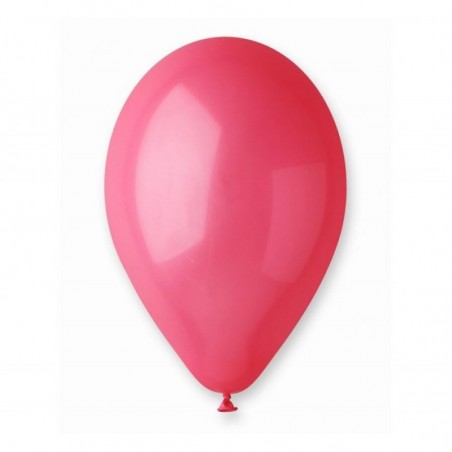 Balony Gemar 30 cm - 12" -  pastelowe czerwone Red G110/005 - 100 sztuk