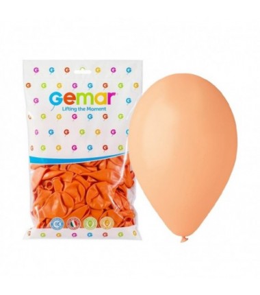 Balony Gemar 30 cm - 12" - łososiowe (macaron) Peach G110/060 - 100 sztuk
