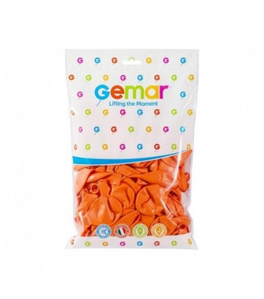 Balony Gemar 30 cm - 12" - łososiowe (macaron) Peach G110/060 - 100 sztuk