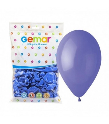 Balony Gemar 30 cm - 12" - pastelowe barwinek Periwinkle G110/075 - 100 sztuk