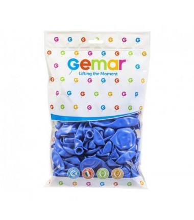 Balony Gemar 30 cm - 12" - pastelowe barwinek Periwinkle G110/075 - 100 sztuk