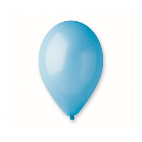 Balony Gemar 30 cm - 12" - pastelowe błękitne Light Blue G110/09 - 100 sztuk