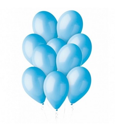 Balony Gemar 30 cm - 12" - pastelowe błękitne Light Blue G110/09 009 (Light Blue) - 10 sztuk