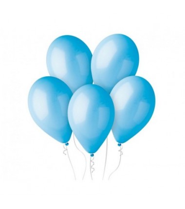 Balony Gemar 30 cm - 12" - pastelowe błękitne Light Blue G110/09 009 (Light Blue) - 10 sztuk