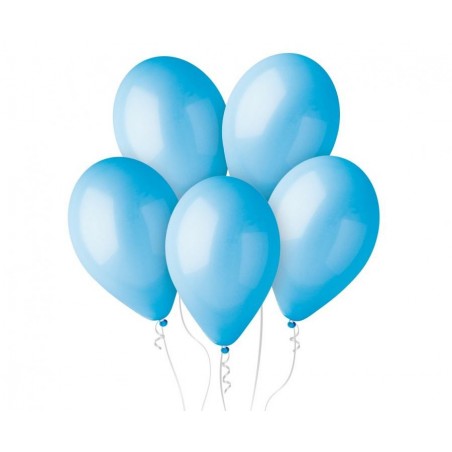 Balony Gemar 30 cm - 12" - pastelowe błękitne Light Blue G110/09 009 (Light Blue) - 10 sztuk