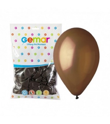 Balony Gemar 30 cm - 12" - pastelowe brązowe G110/048 - 100 sztuk