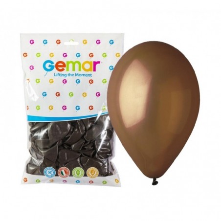 Balony Gemar 30 cm - 12" - pastelowe brązowe G110/048 - 100 sztuk
