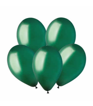 Balony Gemar 30 cm - 12" - pastelowe butelkowa zieleń Emerald Green G110/104 - 100 sztuk