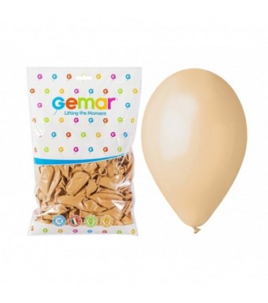 Balony Gemar 30 cm - 12" - pastelowe cieliste Blush G110/69 - 100 sztuk