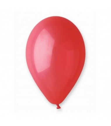 Balony Gemar 30 cm - 12" - pastelowe ciemne czerwone Red G110/045 - 10 sztuk