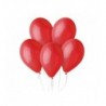 Balony Gemar 30 cm - 12" - pastelowe ciemne czerwone Red G110/045 - 10 sztuk