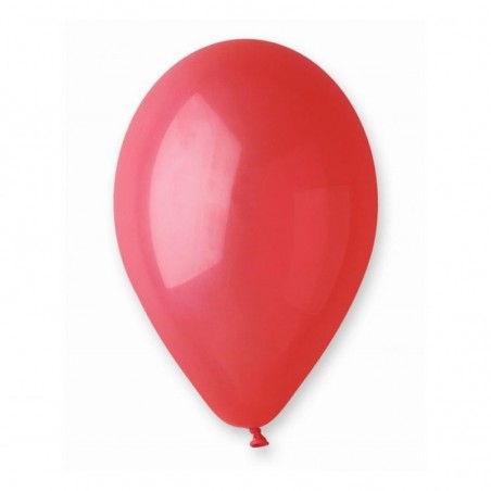 Balony Gemar 30 cm - 12" - pastelowe ciemne czerwone Red G110/045 - 100 sztuk