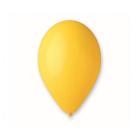 Balony Gemar 30 cm - 12" - pastelowe ciemnożółte Yellow G110/03 - 100 sztuk