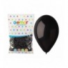 Balony Gemar 30 cm - 12" - pastelowe czarne Black G110/14 - 100 sztuk