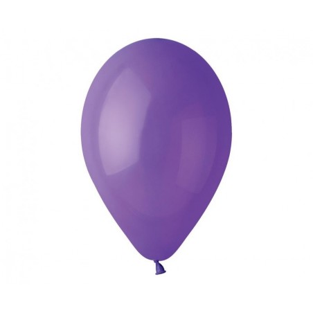 Balony Gemar 30 cm - 12" - pastelowe fioletowe Purple G110/008 - 100 sztuk