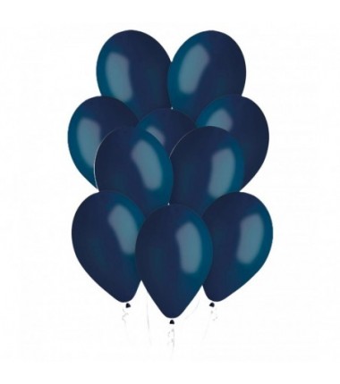 Balony Gemar 30 cm - 12" - pastelowe granatowe Navy G110/102 102 (navy) - 10 sztuk