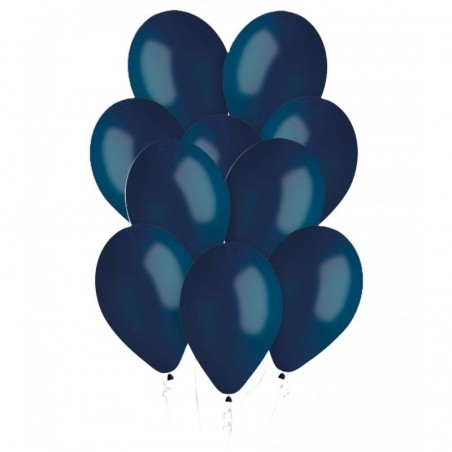 Balony Gemar 30 cm - 12" - pastelowe granatowe Navy G110/102 102 (navy) - 10 sztuk