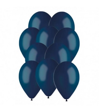 Balony Gemar 30 cm - 12" - pastelowe granatowe Navy G110/102 102 (navy) - 10 sztuk