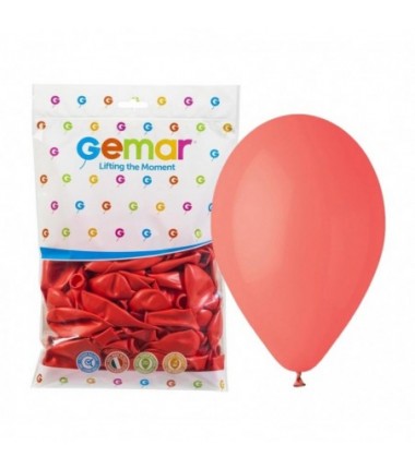 Balony Gemar 30 cm - 12" - pastelowe koralowe Corallo G110/078 - 100 sztuk