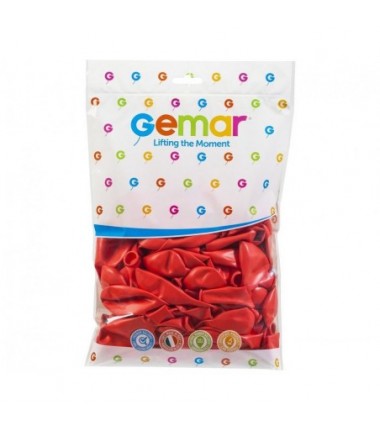 Balony Gemar 30 cm - 12" - pastelowe koralowe Corallo G110/078 - 100 sztuk