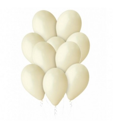 Balony Gemar 30 cm - 12" - pastelowe kość słoniowa Ivory G110/59 059 (Ivory) - 10 sztuk