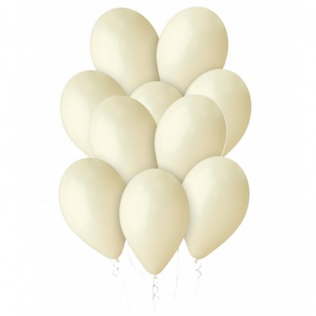 Balony Gemar 30 cm - 12" - pastelowe kość słoniowa Ivory G110/59 059 (Ivory) - 10 sztuk