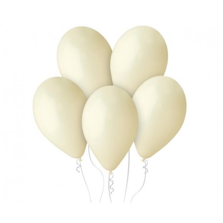 Balony Gemar 30 cm - 12" - pastelowe kość słoniowa Ivory G110/59 059 (Ivory) - 10 sztuk