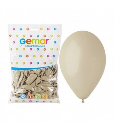 Balony Gemar 30 cm - 12" - pastelowe Latte G110/84 - 100 sztuk