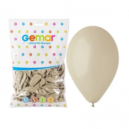 Balony Gemar 30 cm - 12" - pastelowe Latte G110/84 - 100 sztuk