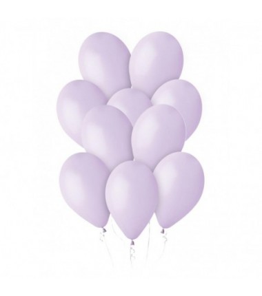 Balony Gemar 30 cm - 12" - pastelowe liliowe Lilac G110/079 (macaron) - 10 sztuk