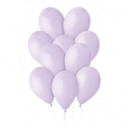 Balony Gemar 30 cm - 12" - pastelowe liliowe Lilac G110/079 (macaron) - 10 sztuk