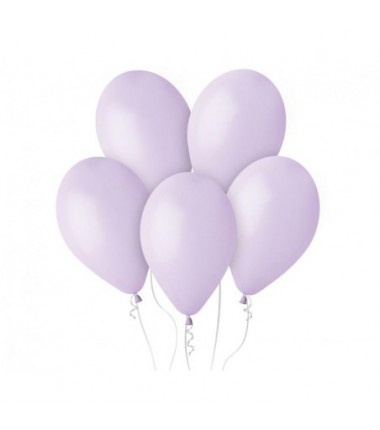 Balony Gemar 30 cm - 12" - pastelowe liliowe Lilac G110/079 (macaron) - 10 sztuk