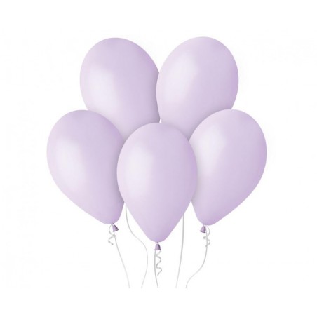 Balony Gemar 30 cm - 12" - pastelowe liliowe Lilac G110/079 (macaron) - 10 sztuk