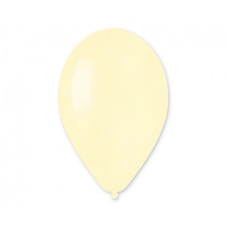 Balony Gemar 30 cm - 12" - pastelowe maślane Butter G110/103 - 100 sztuk