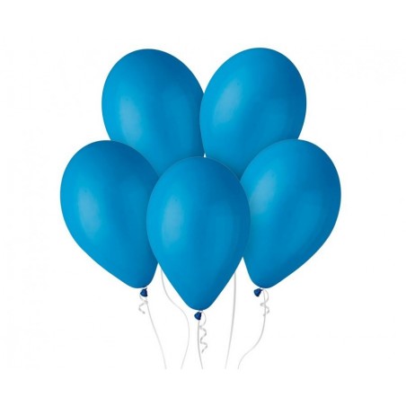 Balony Gemar 30 cm - 12" - pastelowe niebieskie Blue G110/10 010 (Blue) - 10 sztuk