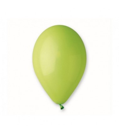 Balony Gemar 30 cm - 12" - pastelowe pistacjowe Light Green G110/011 - 100 sztuk