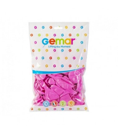 Balony Gemar 30 cm - 12" - pastelowe różowe Rose G110/06 - 100 sztuk