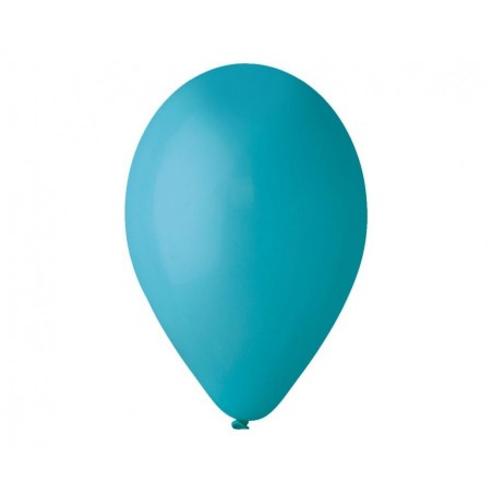 Balony Gemar 30 cm - 12" - pastelowe turkusowo-niebieskie Turquoise G110/068 - 100 sztuk