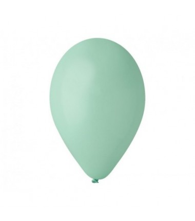 Balony Gemar 30 cm - 12" - pastelowe turkusowo-zielone (macaron) Aquamarine G110/050 - 100 sztuk
