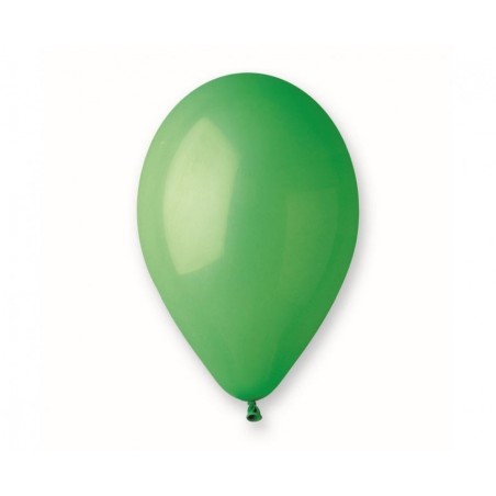 Balony Gemar 30 cm - 12" - pastelowe zielone Green G110/012 - 100 sztuk