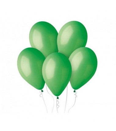 Balony Gemar 30 cm - 12" - pastelowe zielone Green G110/012 - 100 sztuk