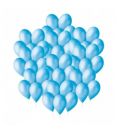 Balony Gemar 30 cm - 12" - pastelowy błękitny Light Blue 009 (Light Blue) - 50 sztuk