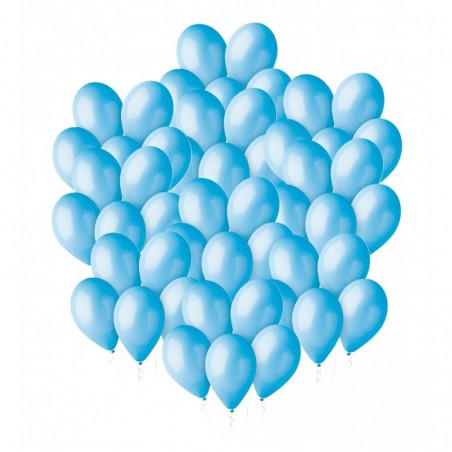 Balony Gemar 30 cm - 12" - pastelowy błękitny Light Blue 009 (Light Blue) - 50 sztuk