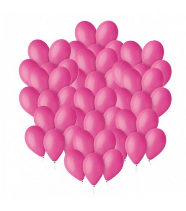 Balony Gemar 30 cm - 12" - pastelowy ciemnoróżowy Fuchsia 007 (Fuchsia) - 50 sztuk
