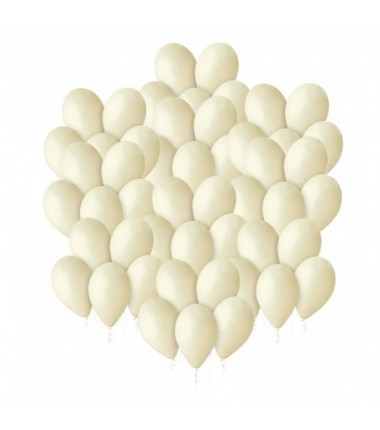 Balony Gemar 30 cm - 12" - pastelowy kość słoniowa Ivory 059 (Ivory) - 50 sztuk
