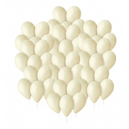 Balony Gemar 30 cm - 12" - pastelowy kość słoniowa Ivory 059 (Ivory) - 50 sztuk