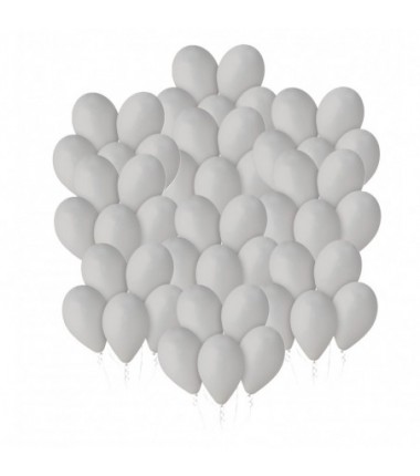 Balony Gemar 30 cm - 12" - pastelowy szary Grey 070 (Grey) - 50 sztuk