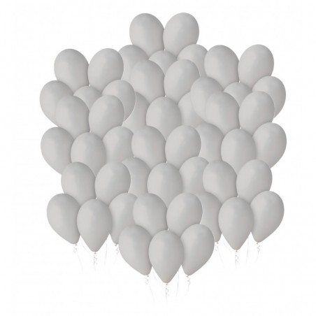 Balony Gemar 30 cm - 12" - pastelowy szary Grey 070 (Grey) - 50 sztuk