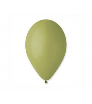 Balony Gemar 30 cm - 12" - pastelowy zielony oliwkowy Green Olive 098 (Green Olive) - 50 sztuk