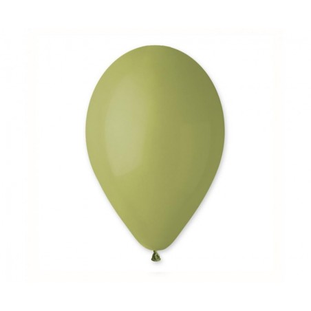 Balony Gemar 30 cm - 12" - pastelowy zielony oliwkowy Green Olive 098 (Green Olive) - 50 sztuk